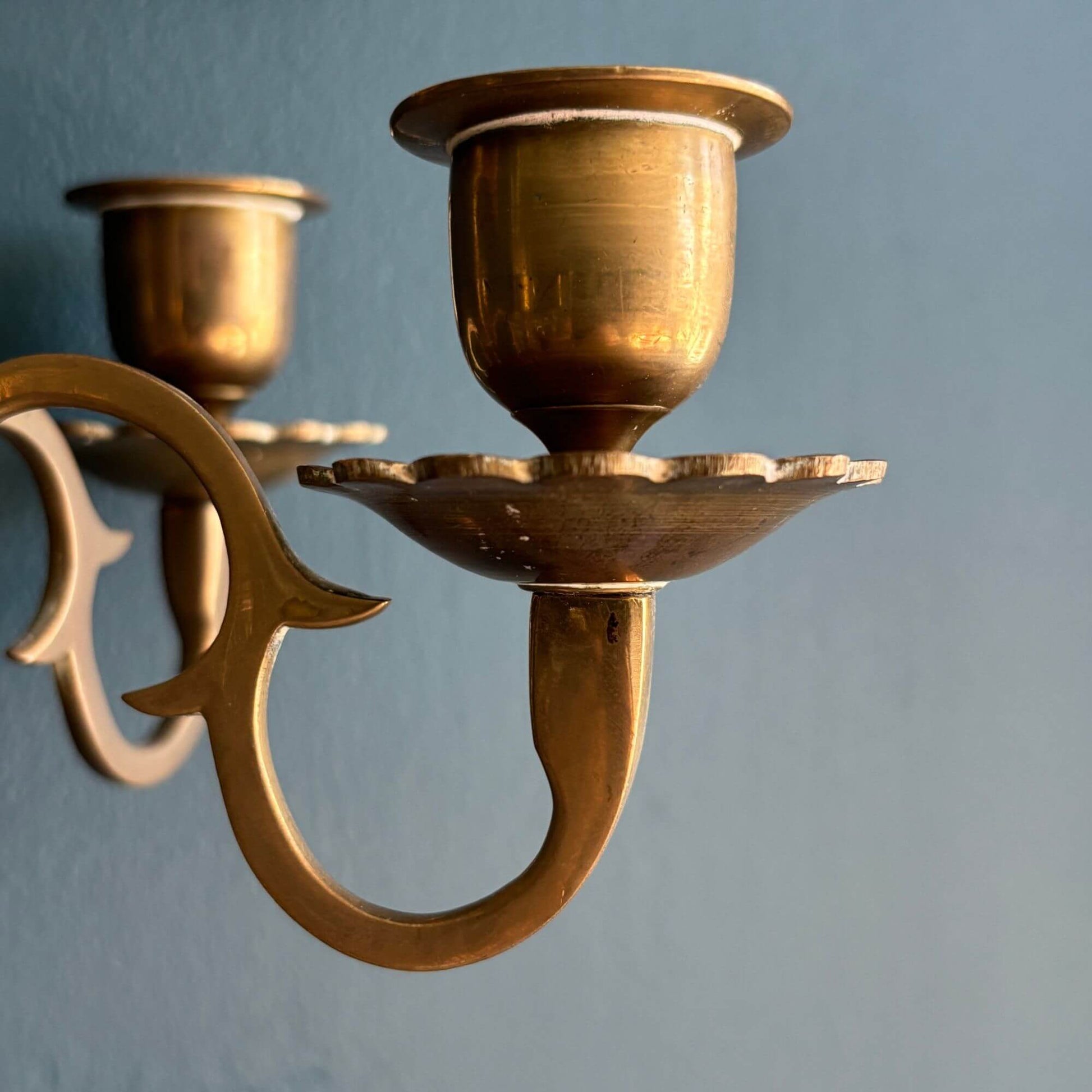 Vintage Brass Candelabra 5 Candlestick Holder image 1