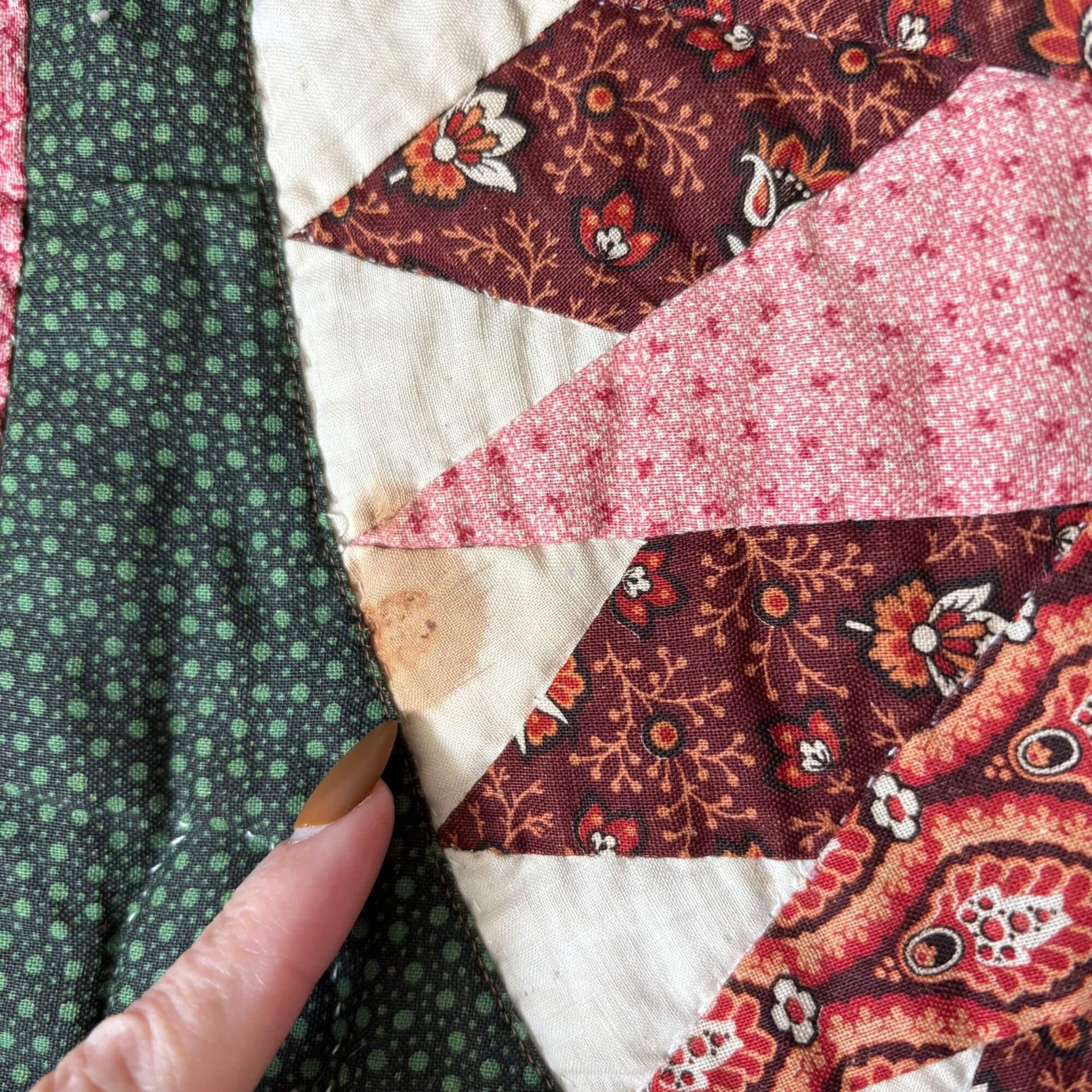 Antique Mariner's Compass Handmade Quilt image 6