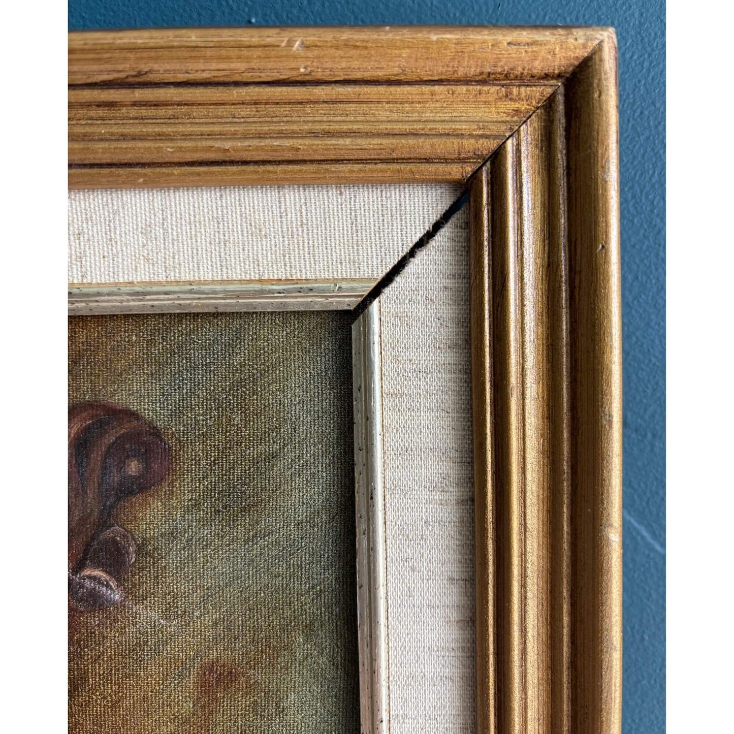 Vintage Violin Still Life Framed Oil Painting image 5