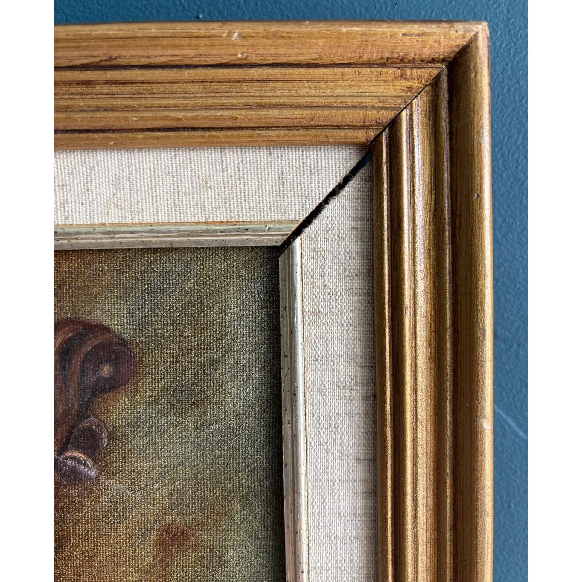 Vintage Violin Still Life Framed Oil Painting image 5