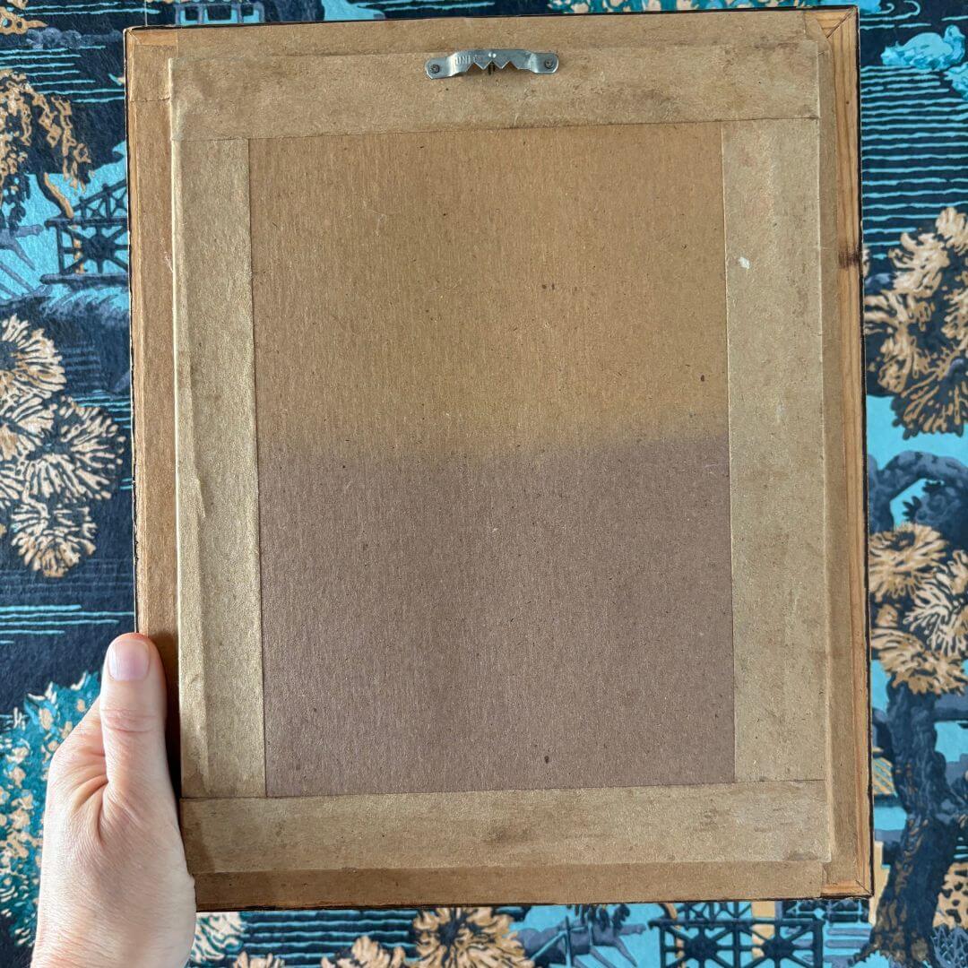 Vintage Signed Floral Oil Painting - Image 5