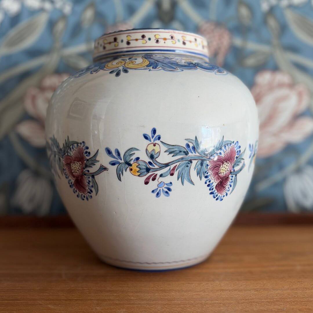 vintage porcelain ginger jar