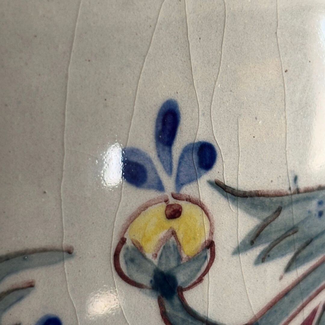 Vintage Porcelain Portuguese Floral Ginger Jar - Image 4