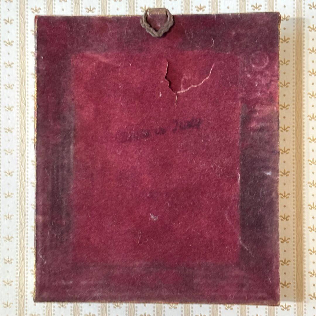 Vintage Italian Small Floral Oil Painting - Image 2
