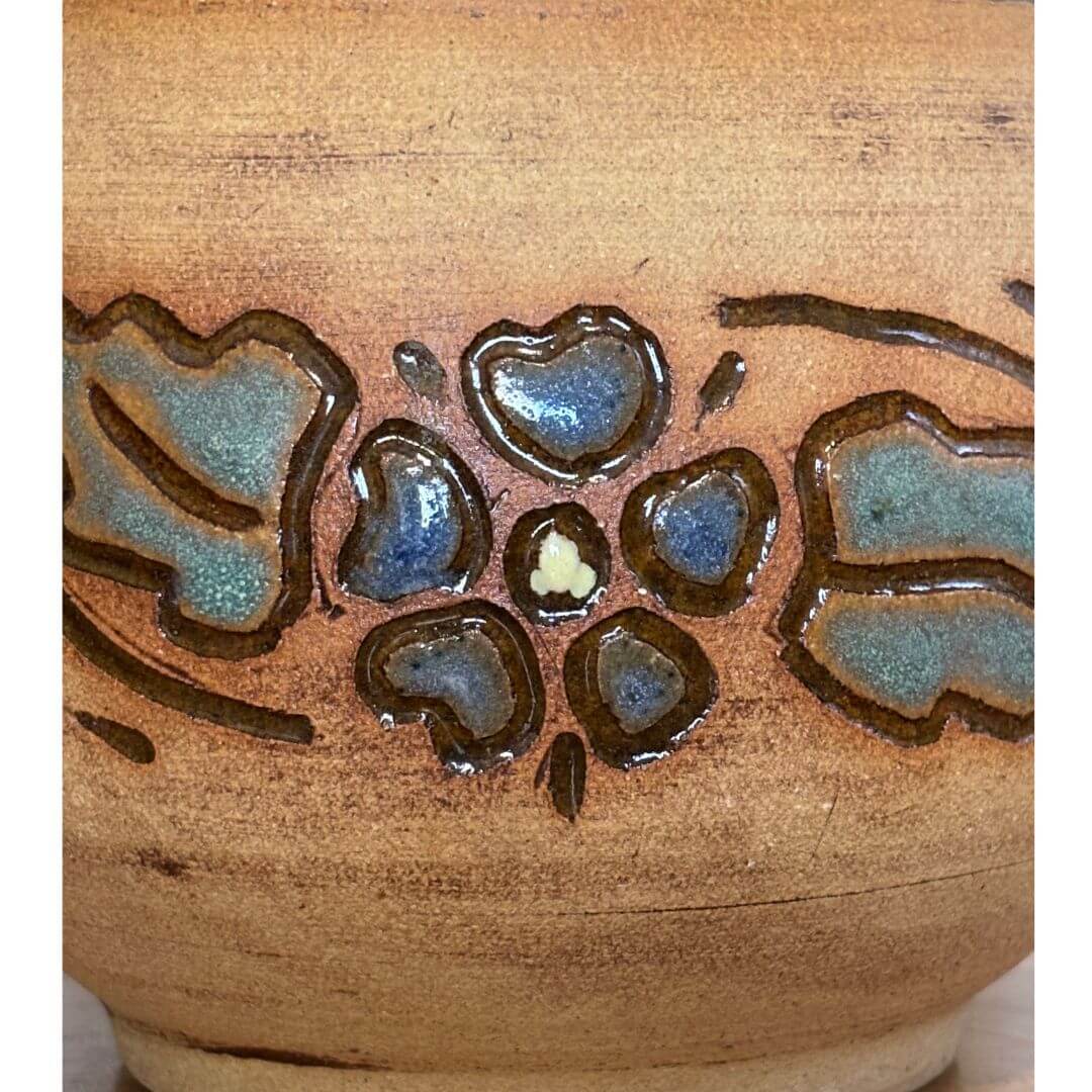 Country Floral Handmade Pottery Pitcher - Image 4