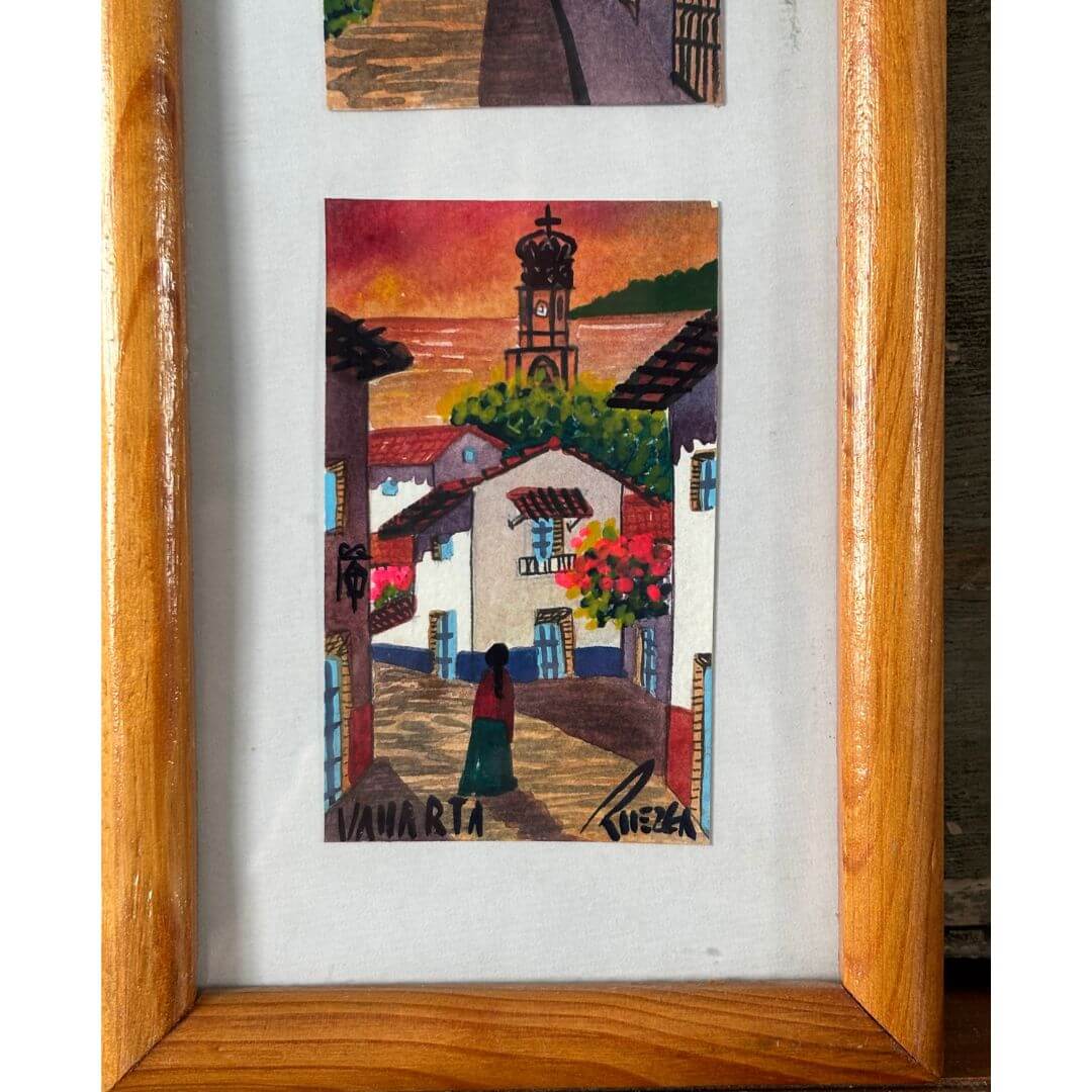 Vibrant Watercolor Trio of Tiny Paintings - Image 5