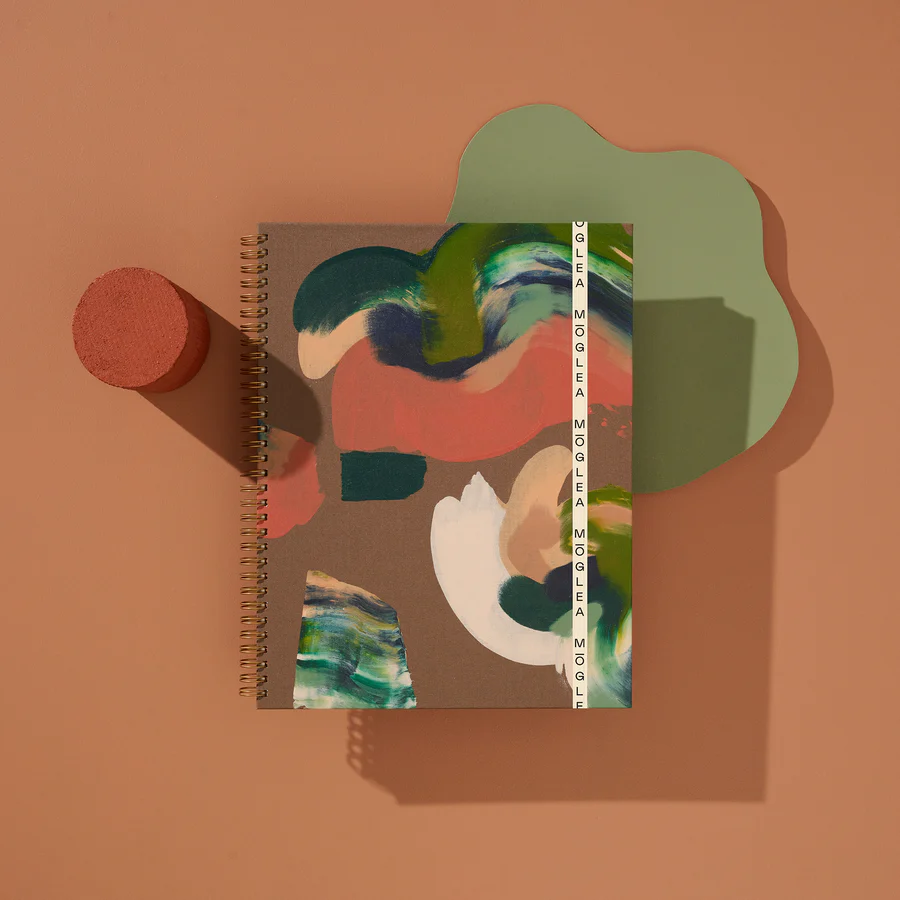 New Earth Tone Hand Painted Unlined 'Sedona' Notebook by Moglea - Image 2