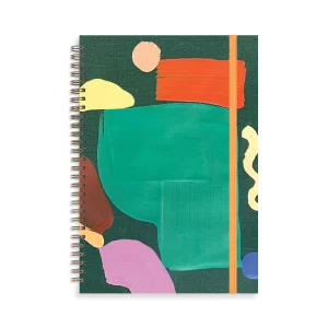 Hand-painted unlined notebook