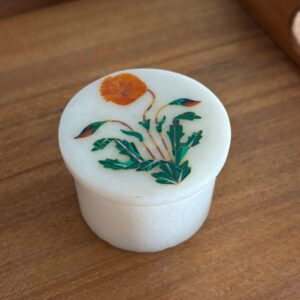 vintage soapstone jar