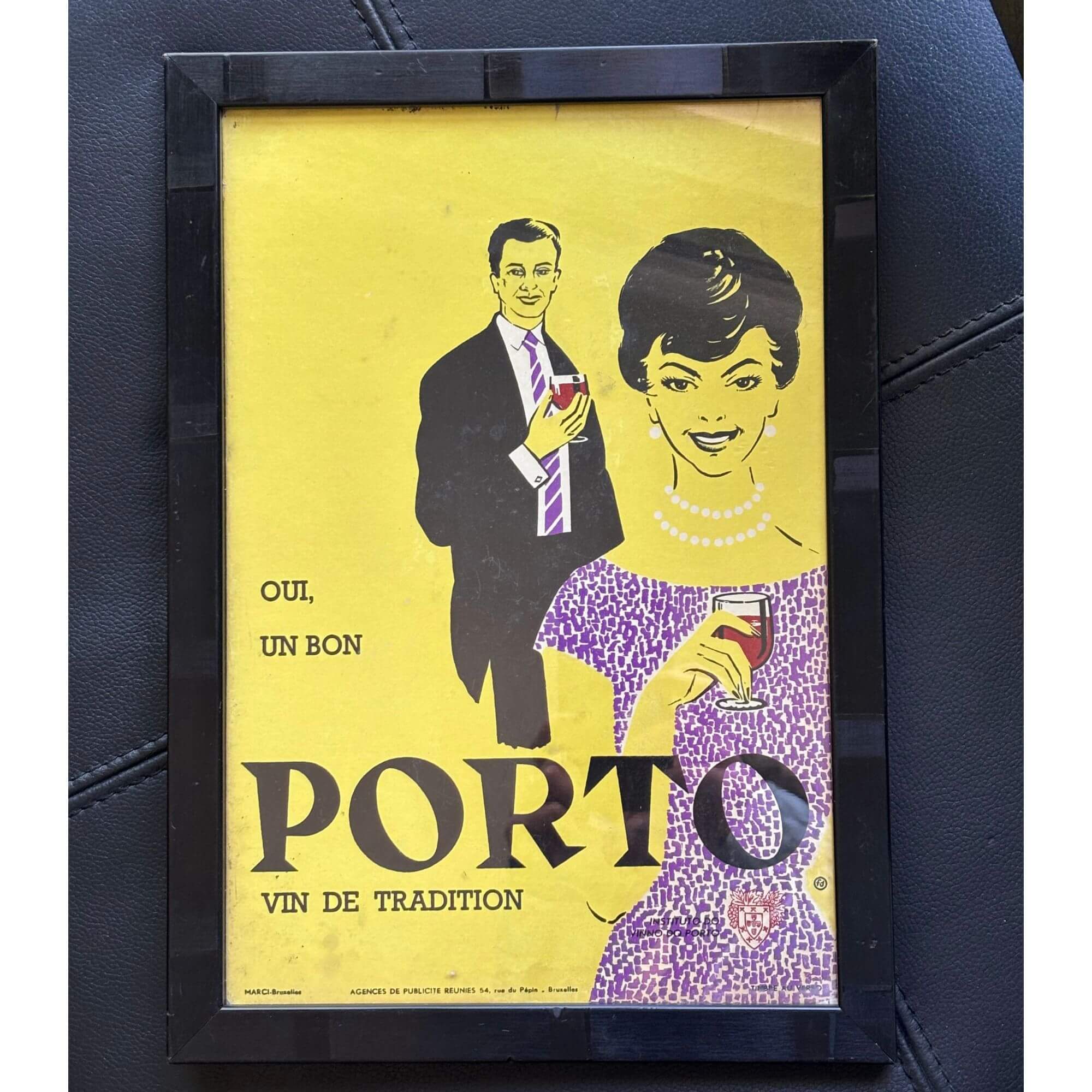 Original vintage French wine advertisement