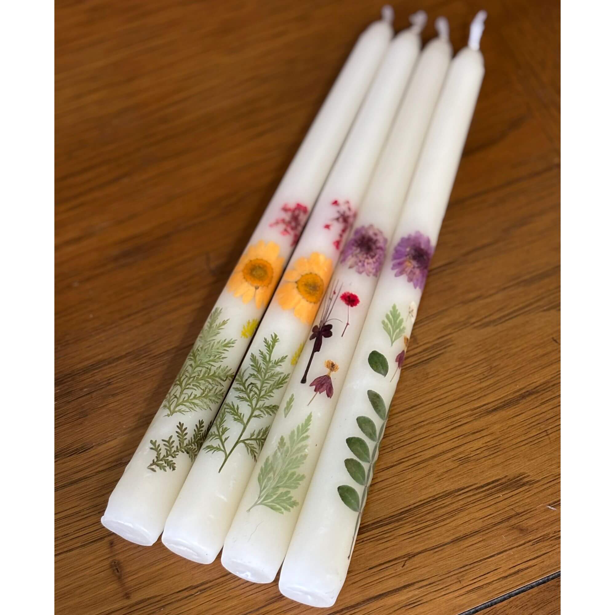 New Spring Botanical Artisan Made Taper Candles - Image 3
