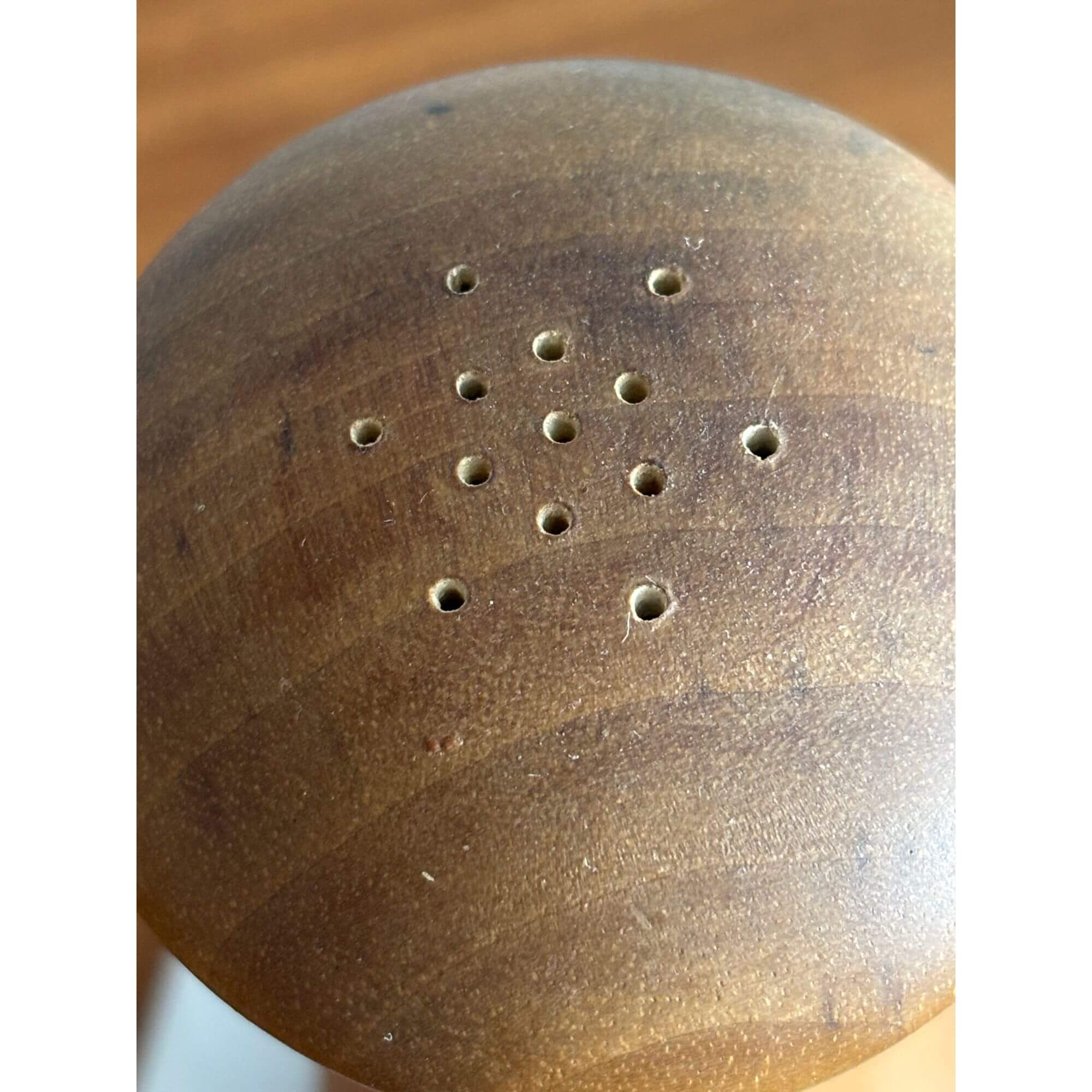 Vintage Italian Teak Salt & Pepper Shakers Garantito Tre Spade