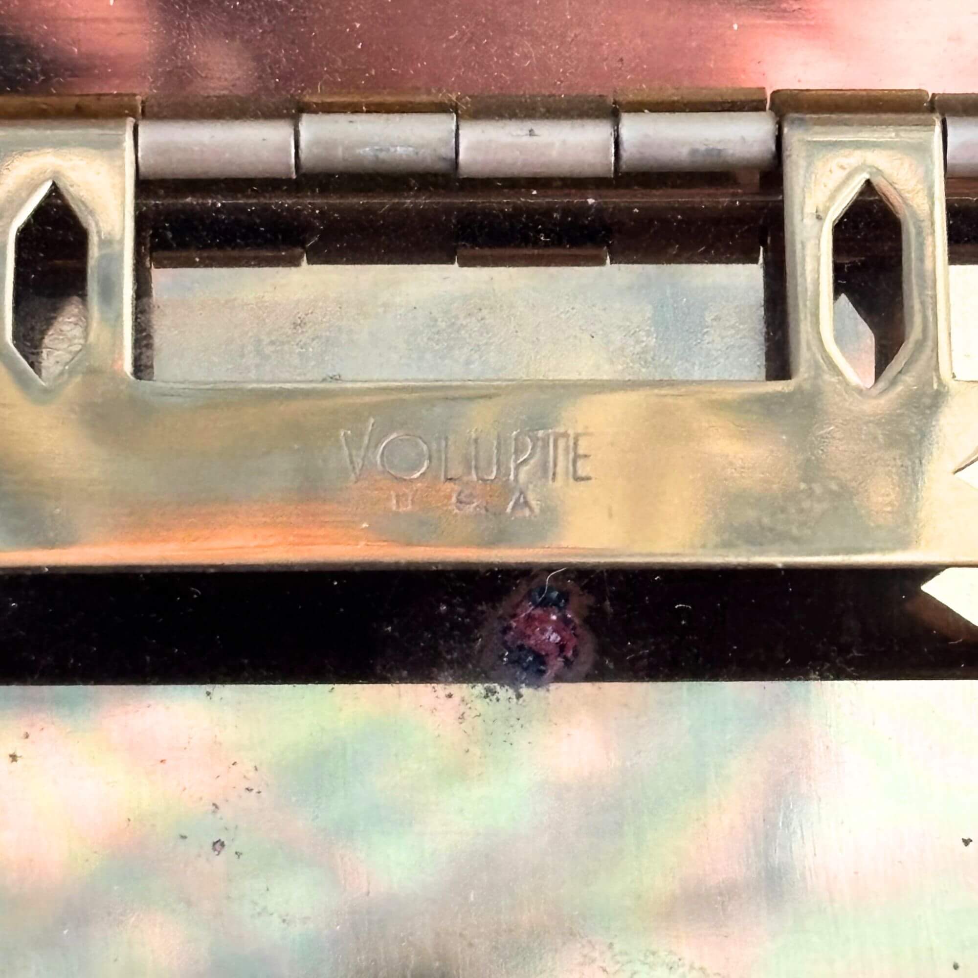 Vintage Volupte Engraved Enamel MCM Card/Cigarette Case - Image 4