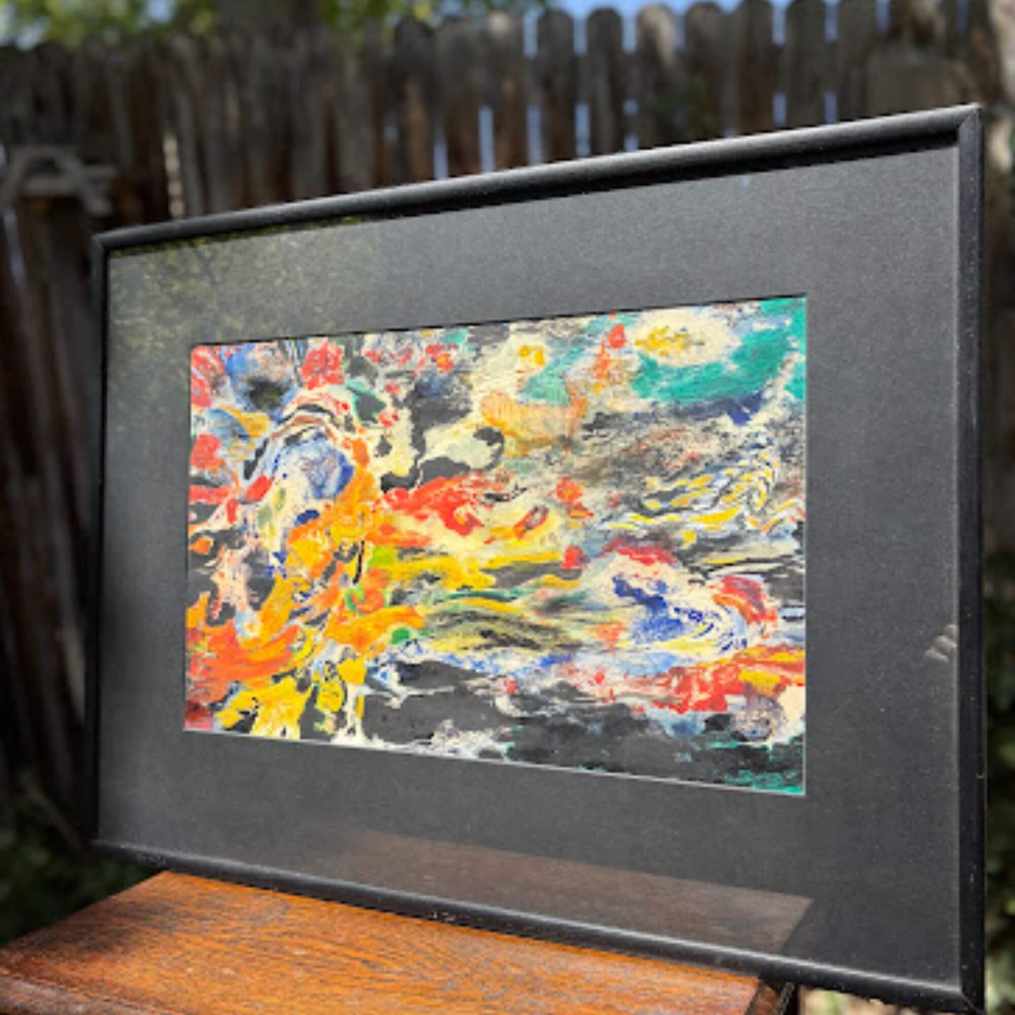 vintage abstract painting