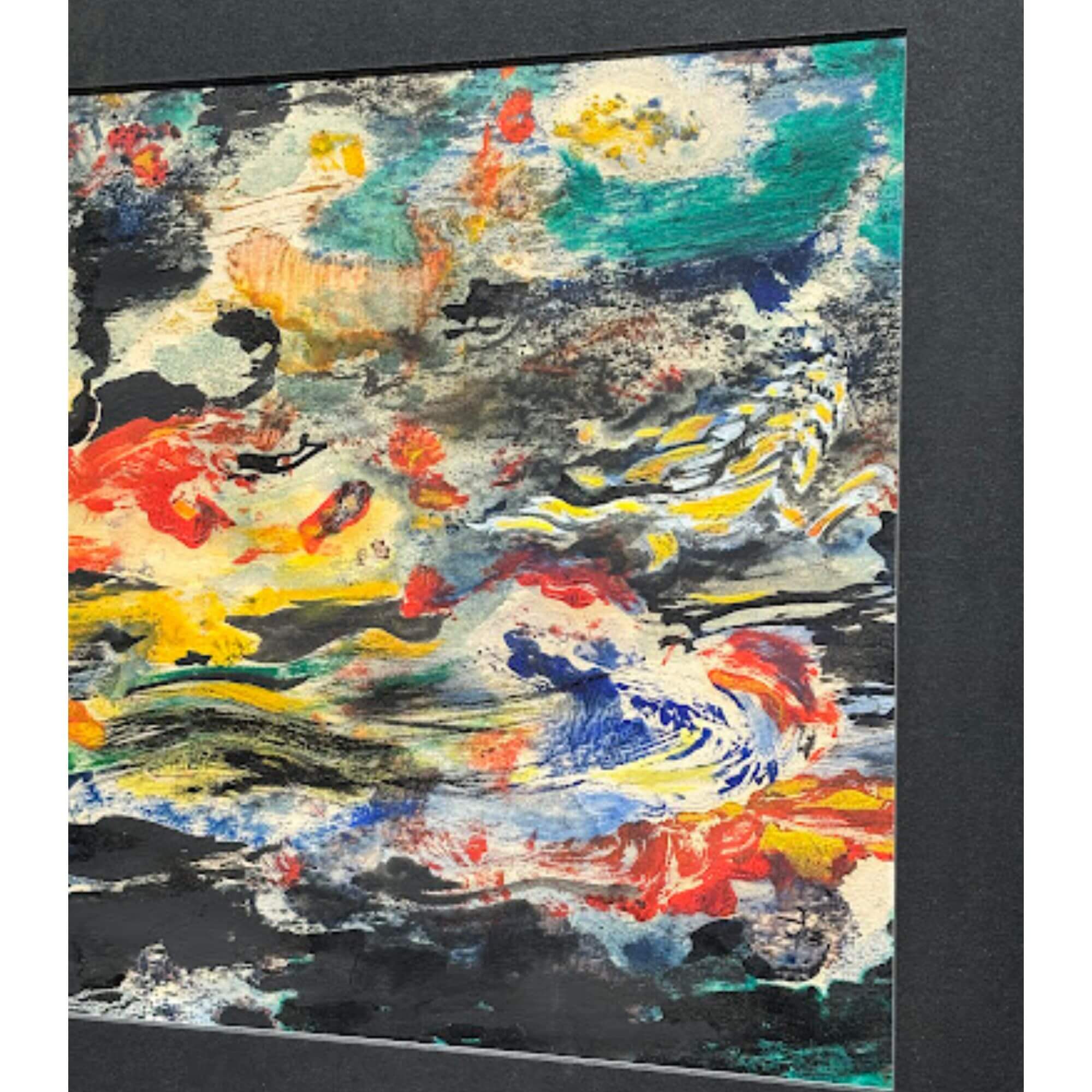 vintage abstract painting