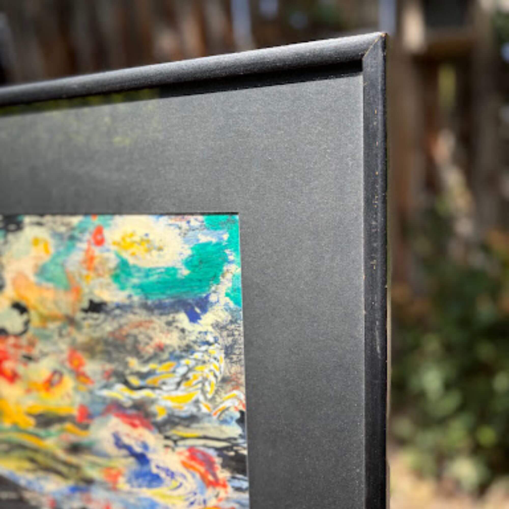 Vintage Abstract Original Signed Painting - Image 4
