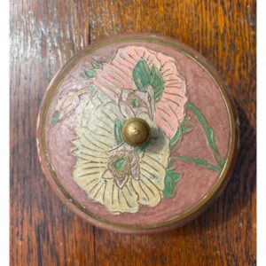vintage brass enamel