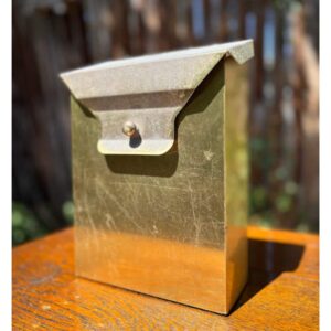 vintage brass mailbox