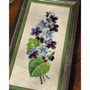 Vintage Morning Glory Needlepoint