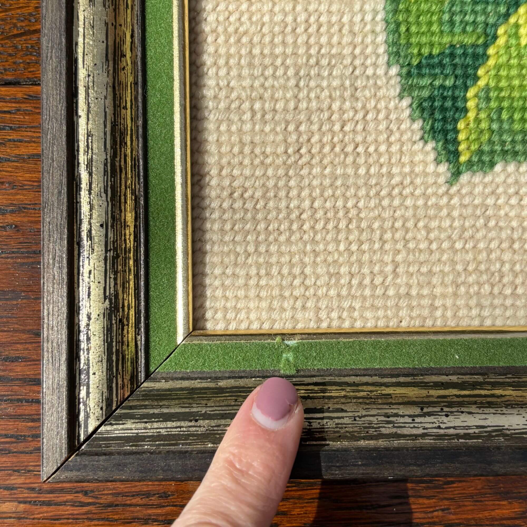 Vintage Morning Glory Needlepoint