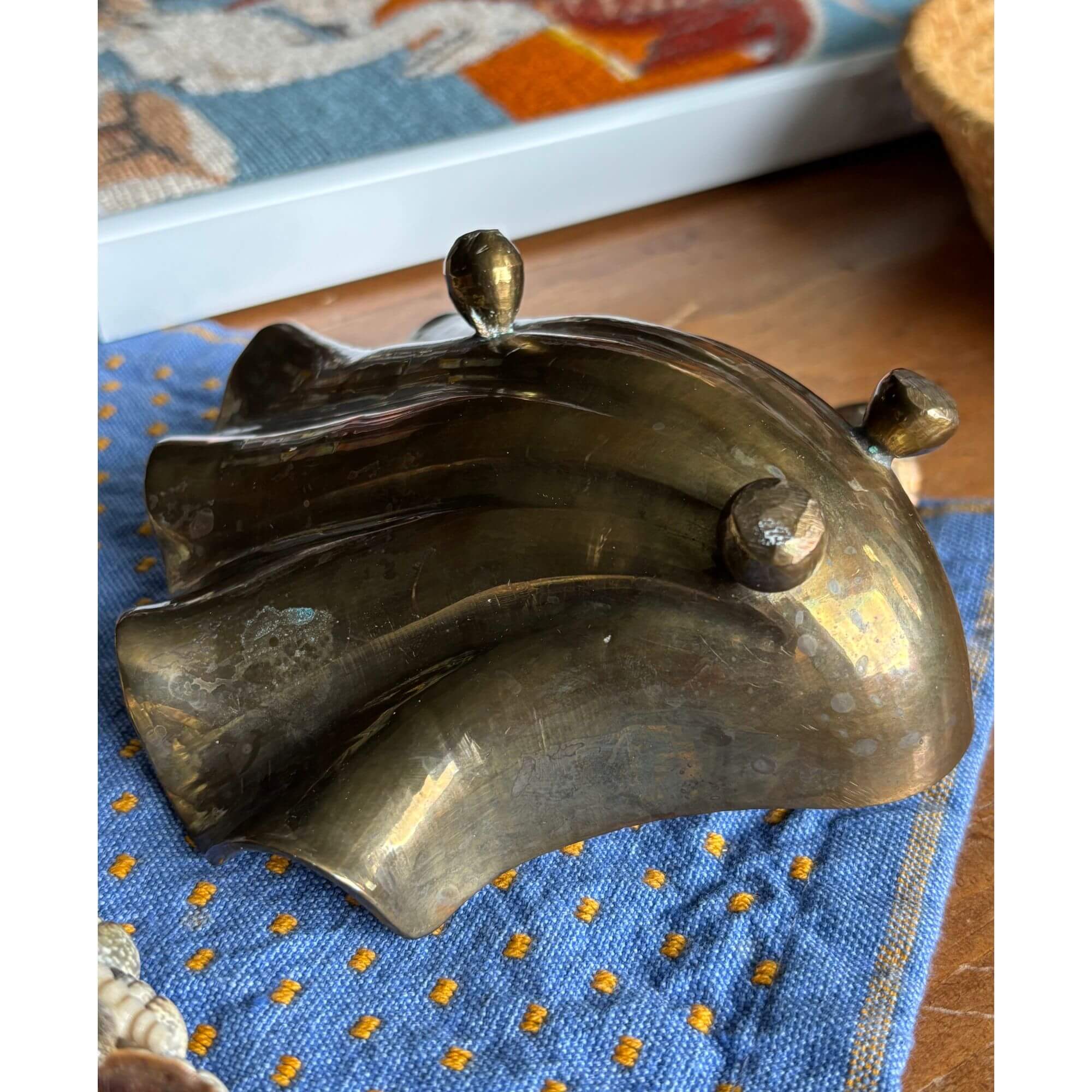 vintage brass shell