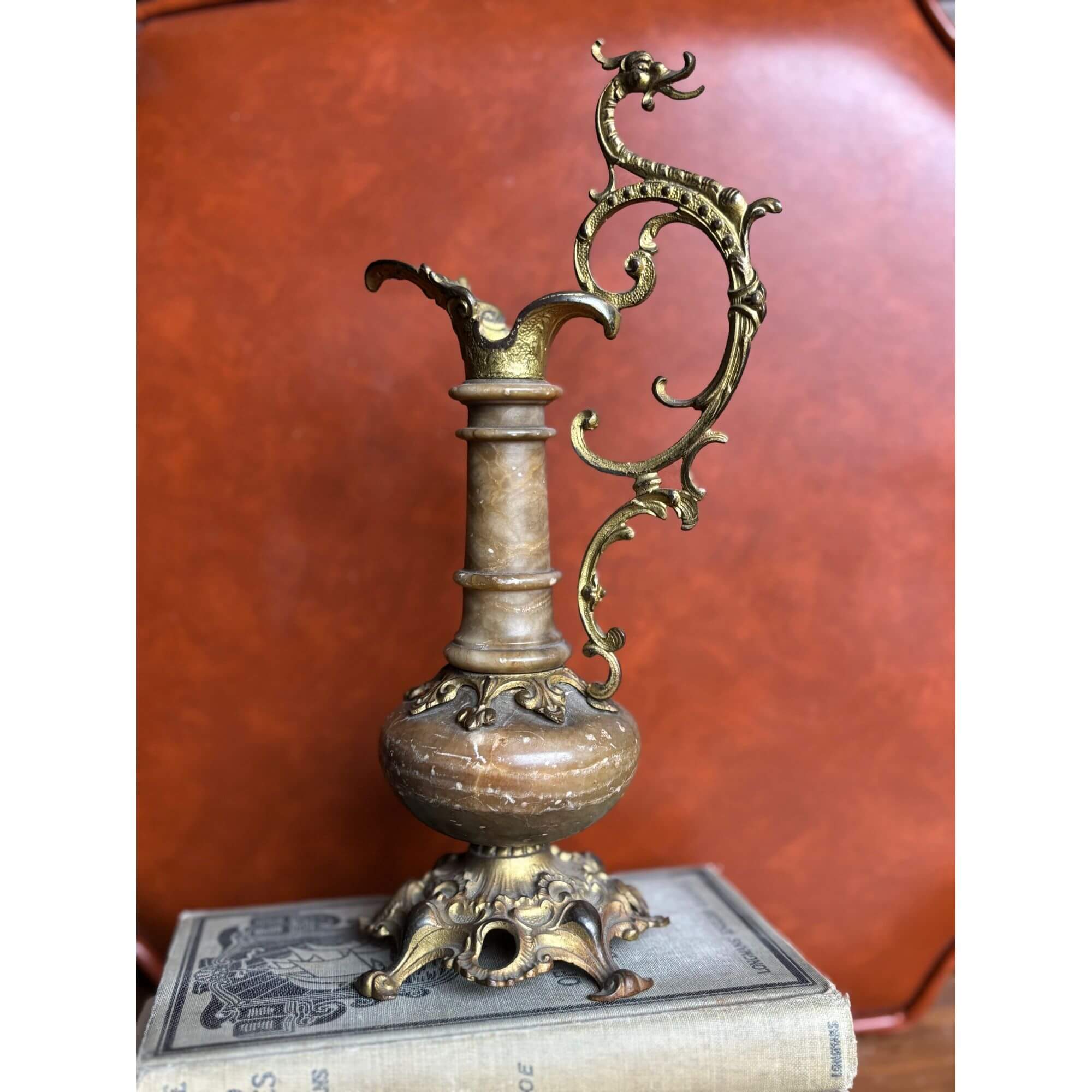 vintage ornate dragon candle holder