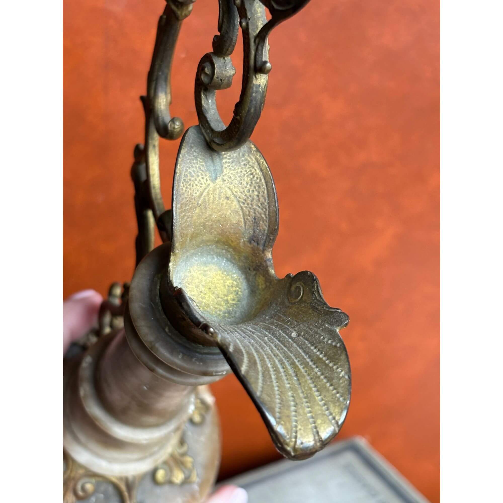 vintage ornate dragon candle holder