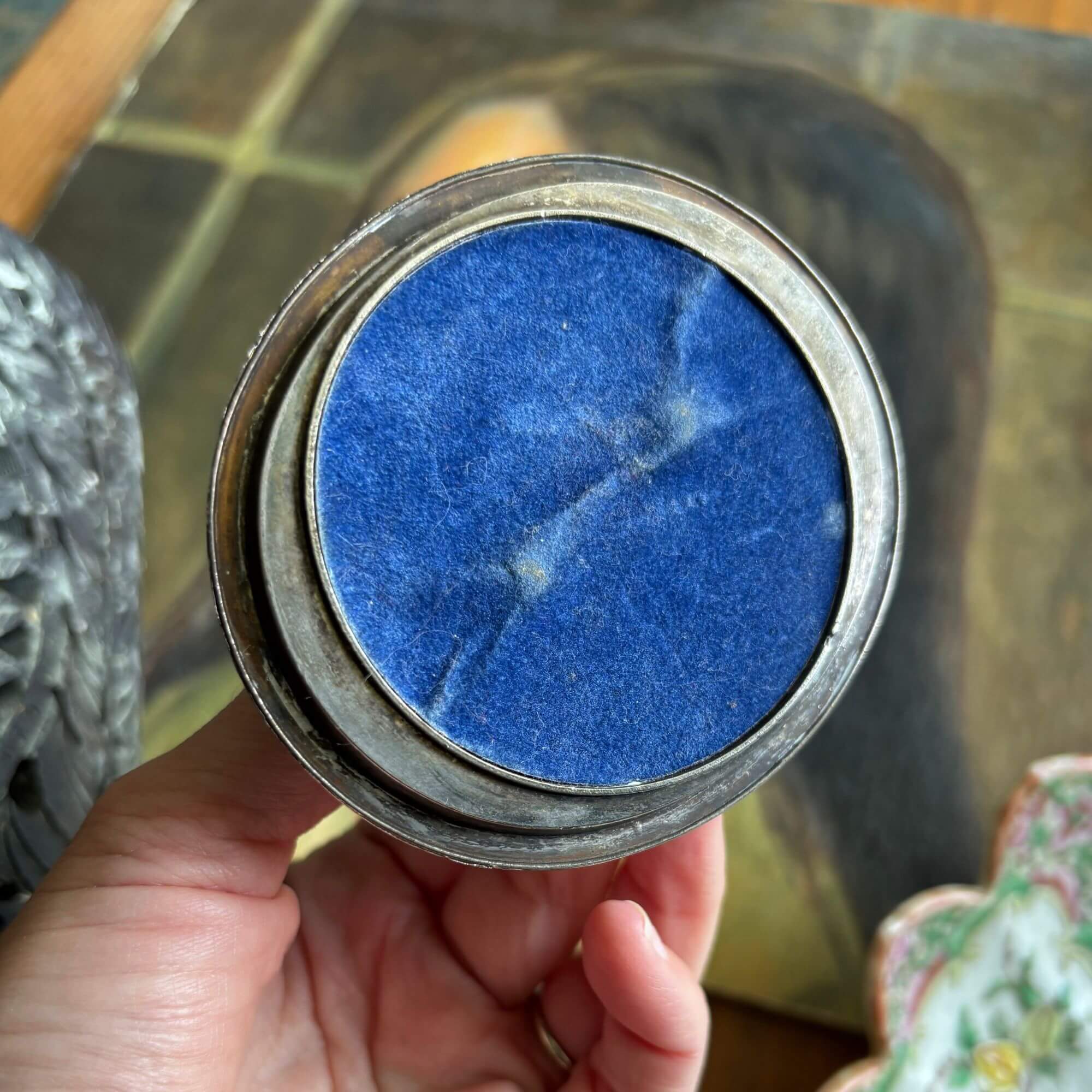 vintage cat ring holder