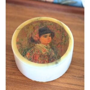 vintage marble jar
