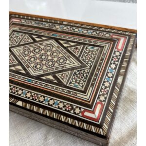 vintage marquetry box