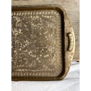 vintage brass tray