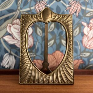 vintage brass heart frame