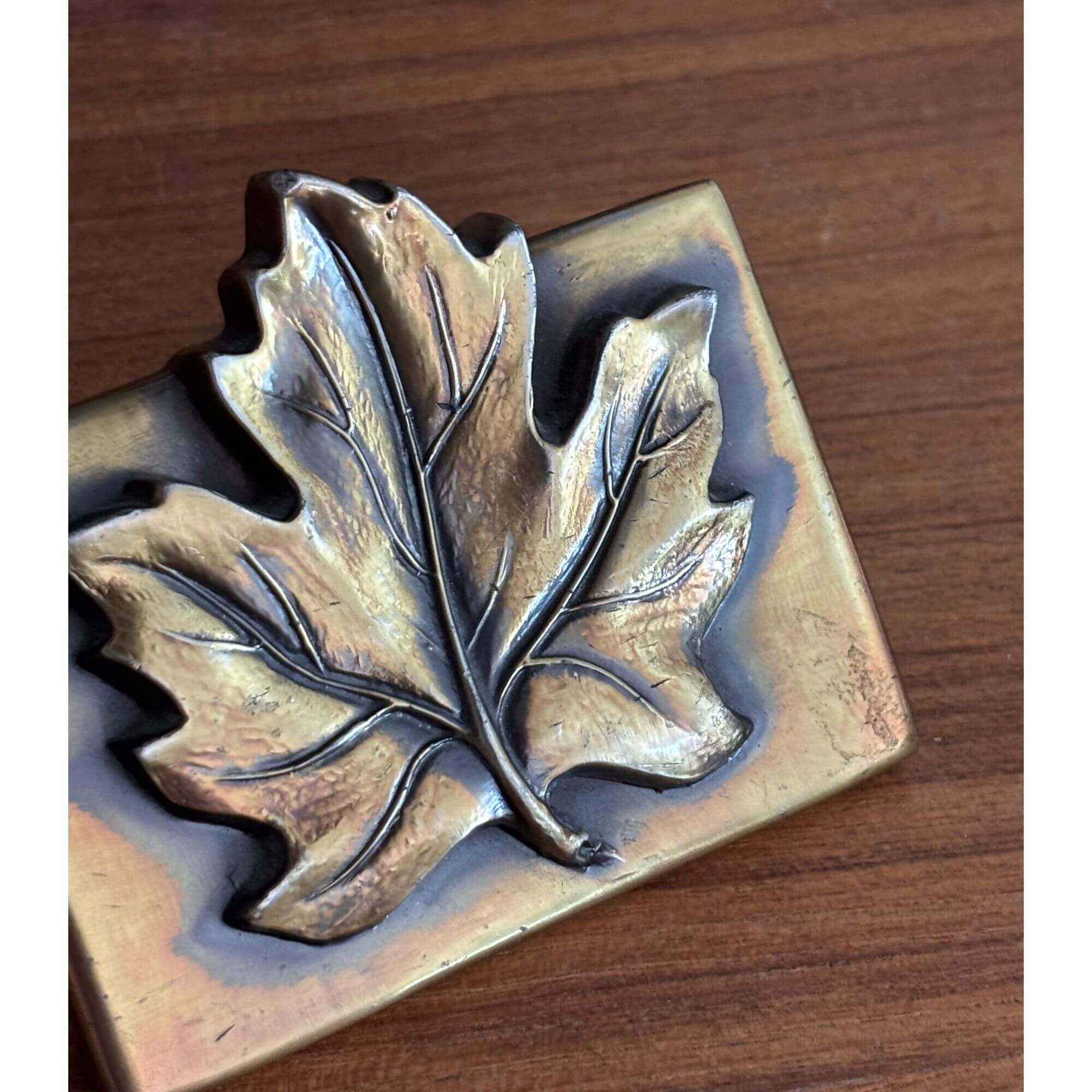 vintage maple leaf brass