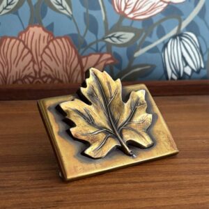 vintage maple leaf brass