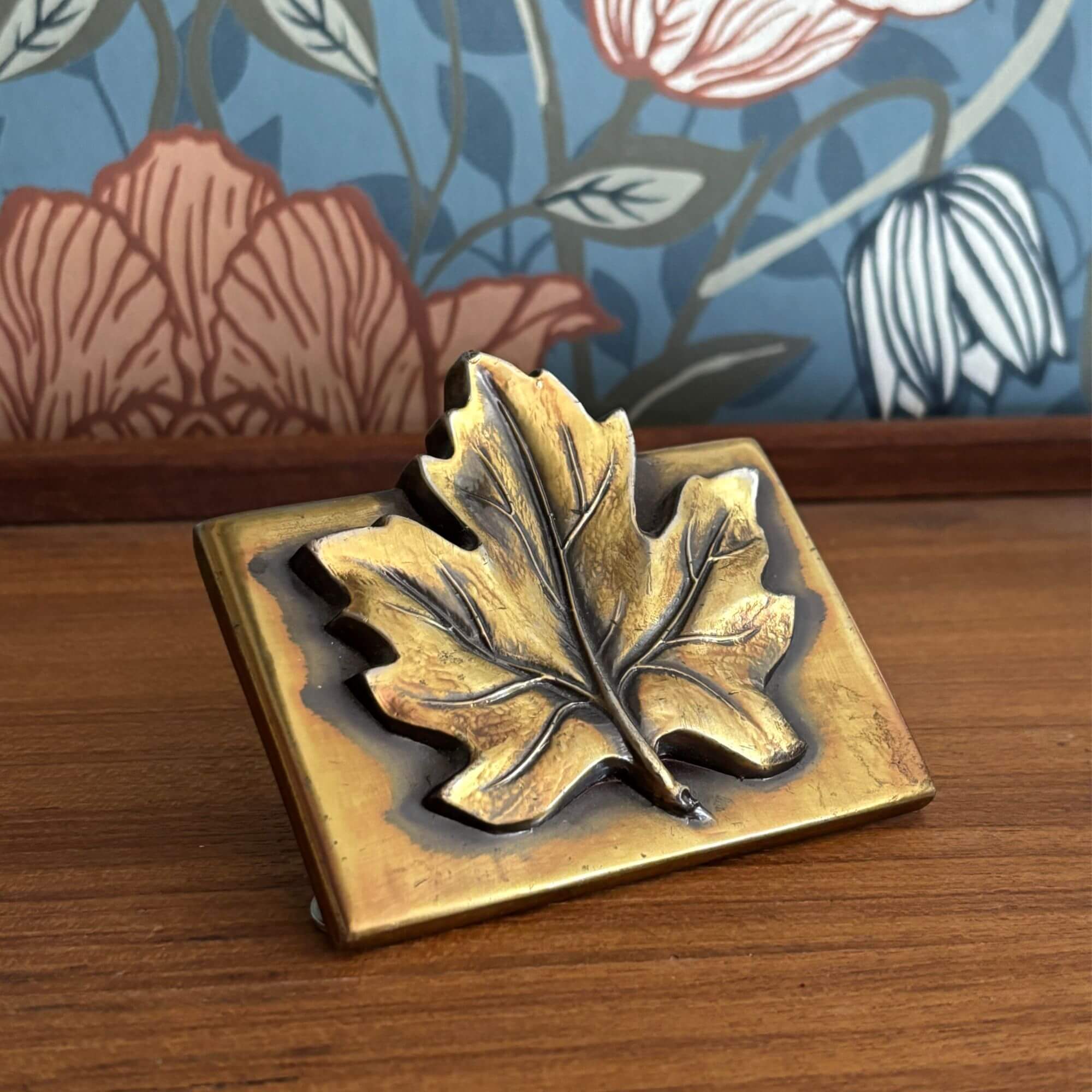 vintage maple leaf brass