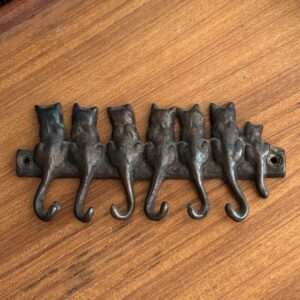 vintage cast iron key holder