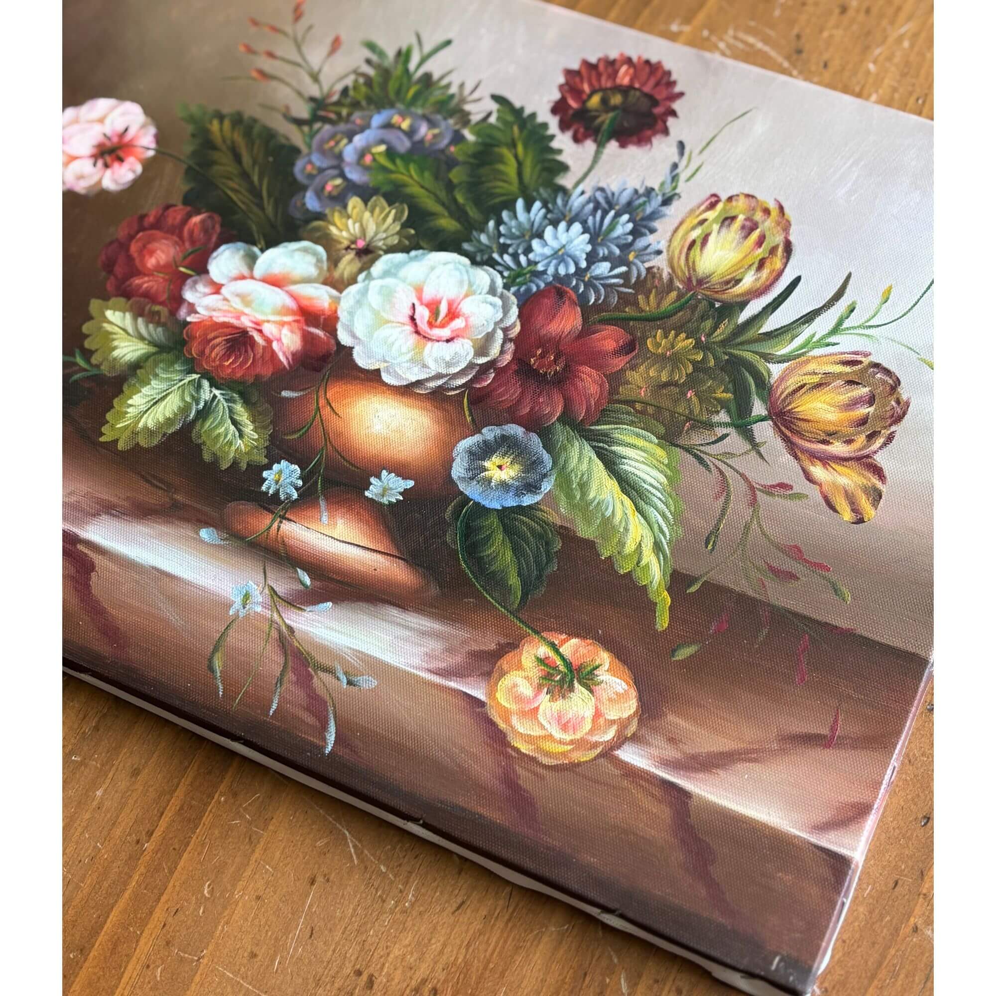 still life floral oil painting