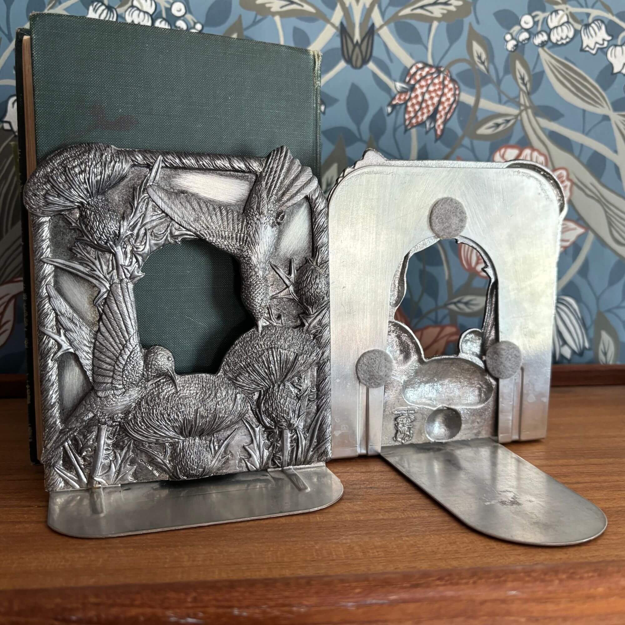 vintage hummingbird bookends