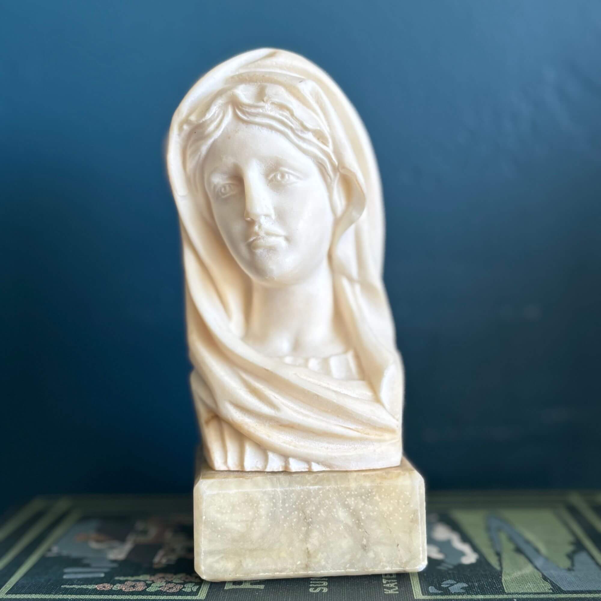 vintage alabaster bust