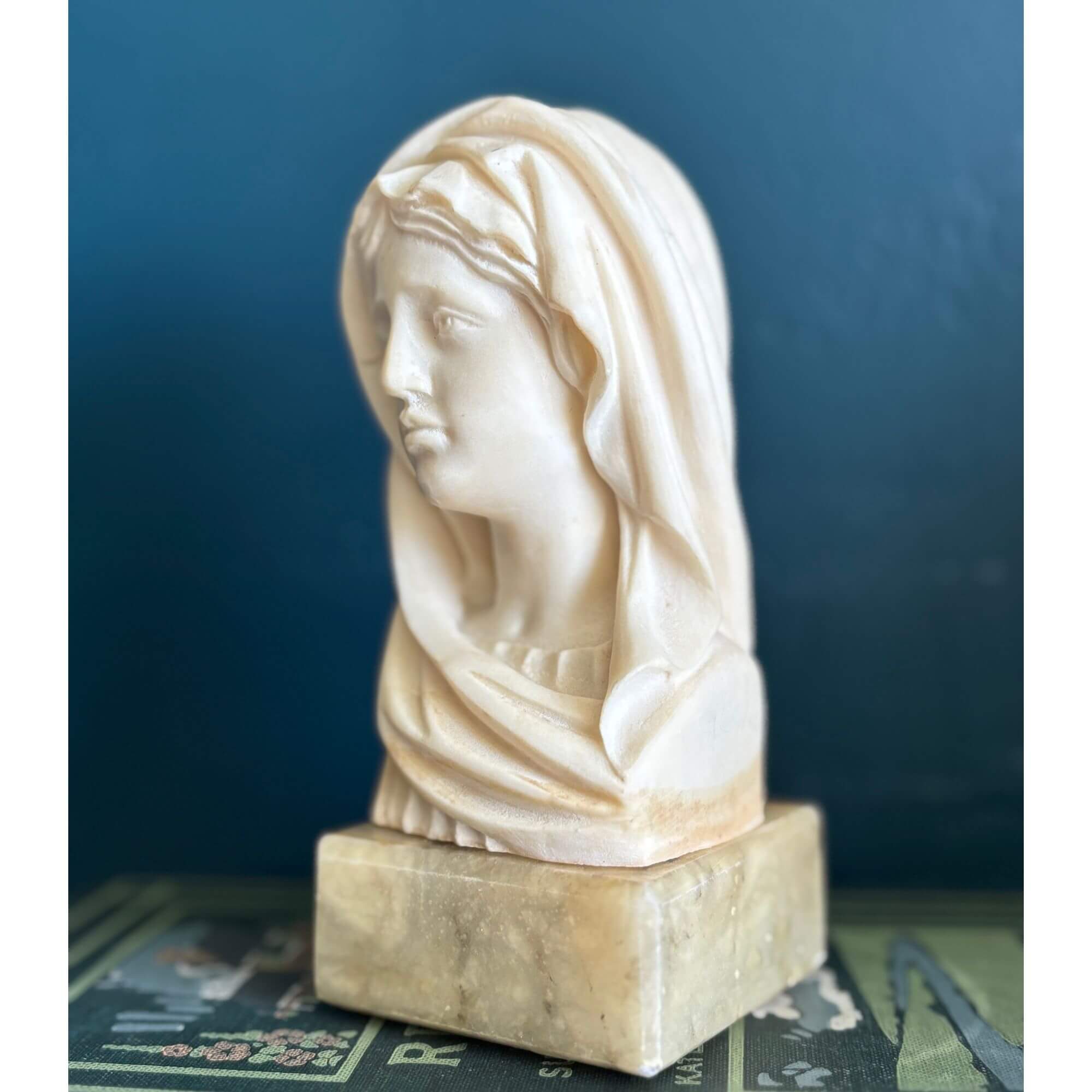 vintage alabaster bust