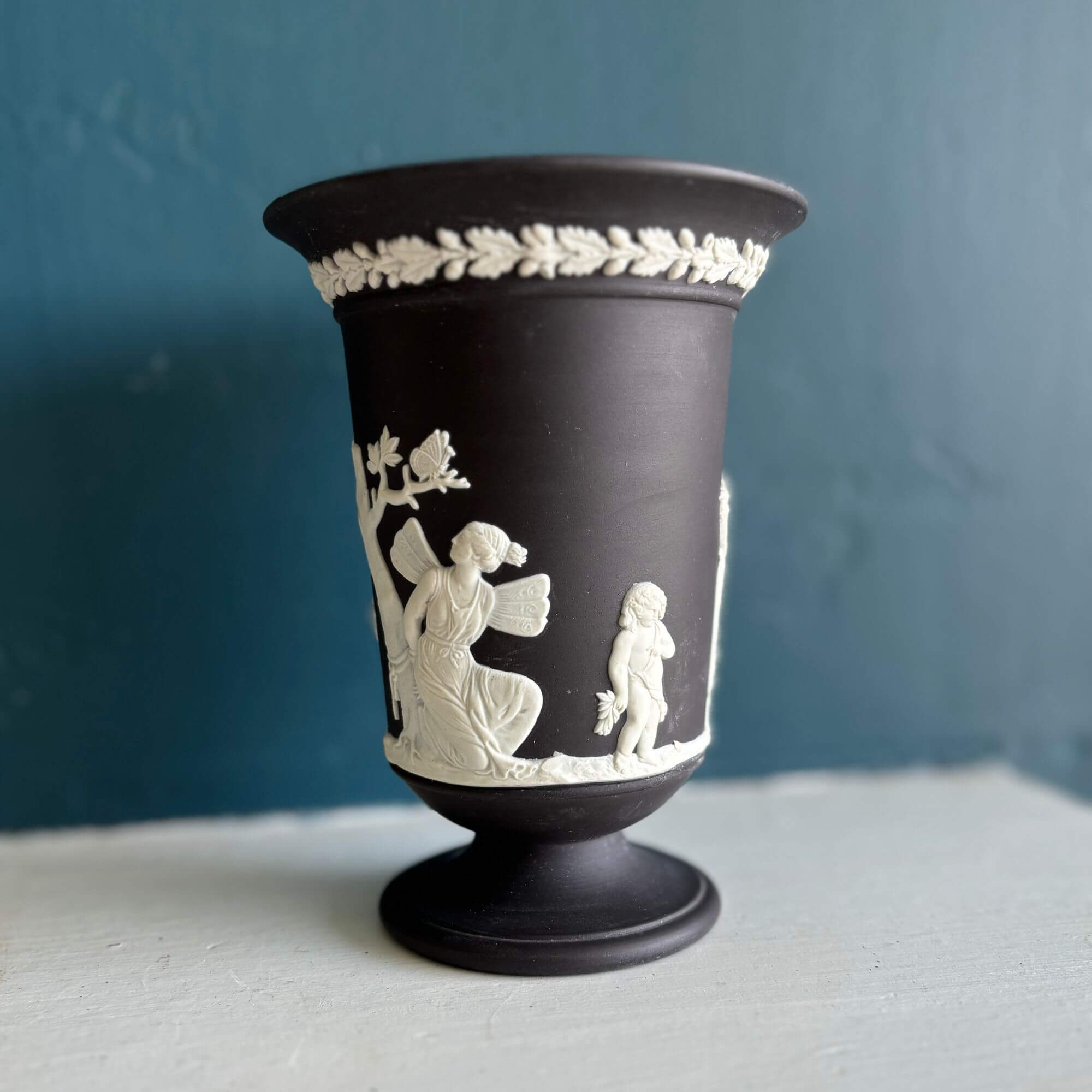 vintage black wedgwood