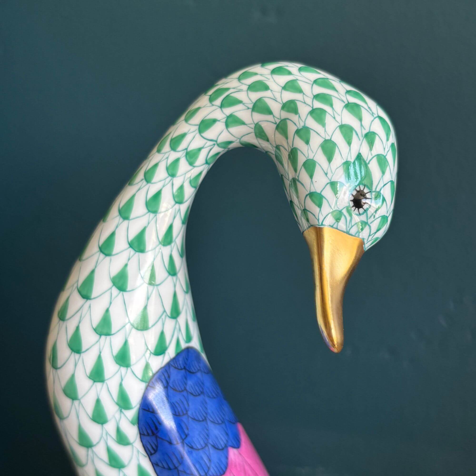 Herend fishnet goose