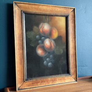 antique chalk pastel painting