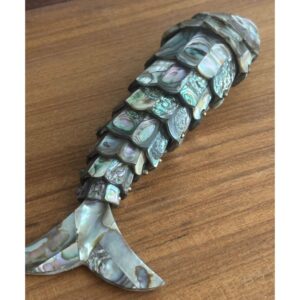 vintage abalone fish bottle opener