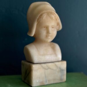 alabaster child bust