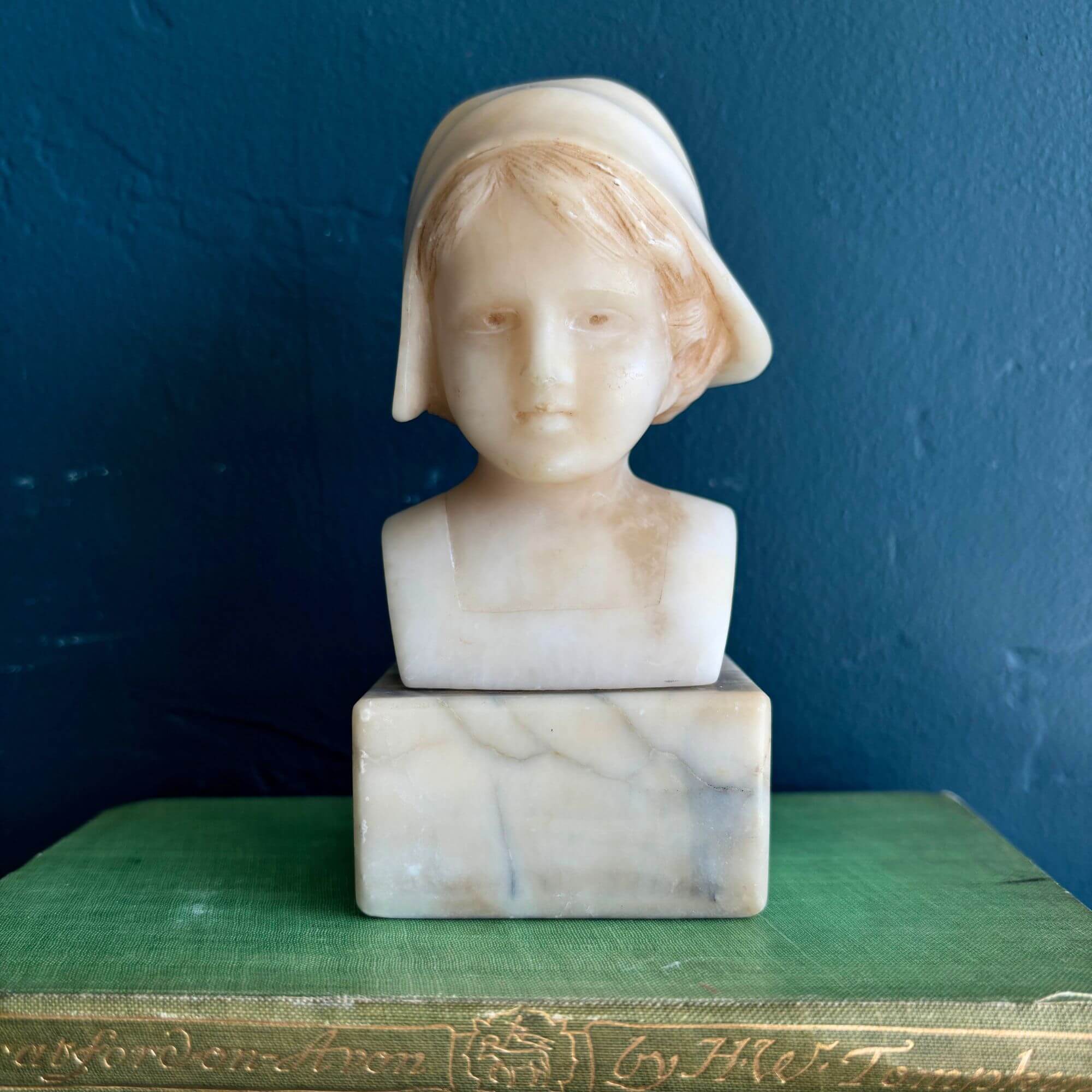 alabaster child bust