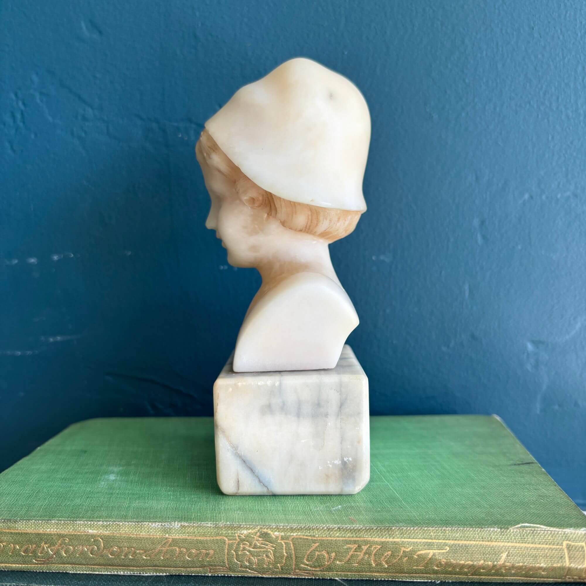 alabaster child bust