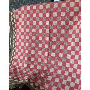 antique checkerboard quilt
