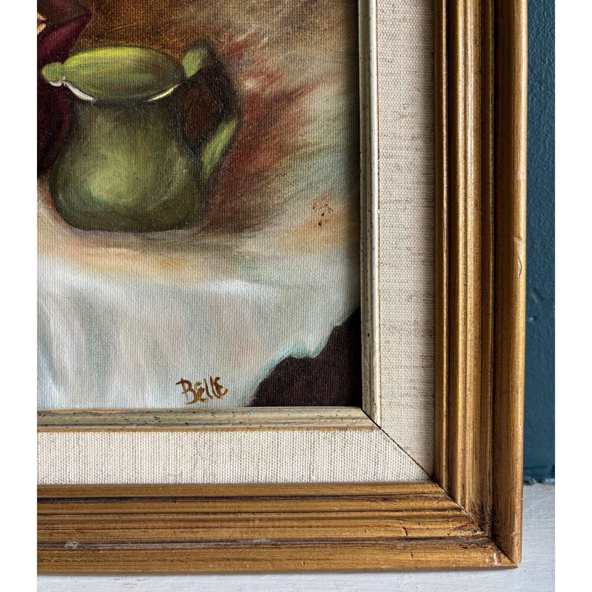 violin oil painting